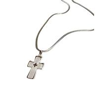 WKabnkn Collana gotica incrociata dal design unico catena per il collo piccante ragazze gioielli al collo per gli appassionati di moda gotico punk collana, Misura unica, come descritto, come descritto