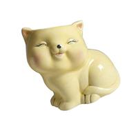 WKabnkn Contenitore per piante carnose in ceramica a forma di gattino in stile cartone animato cactus fioriera per fiori casa scrivania giardinaggio accessori famiglia sicuro vaso