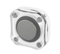 WKabnkn Custodia protettiva in acrilico trasparente con alloggiamento antiurto a sgancio rapido per elettronica e viaggi Essentials custodia protettiva con clip di design