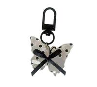 WKabnkn Elegante portachiavi in resina con fiocco, accessorio da appendere alla moda per zaini chiavi, bel regalo per amori, portachiavi con fiocco per ragazze, H, Taglia unica