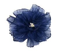 WKabnkn Fascia per capelli con fiori colorati in organza, nastro decorativo per matrimonio, fatto a mano, accessorio per abito in pizzo bianco, Misura unica, come descritto, come descritto