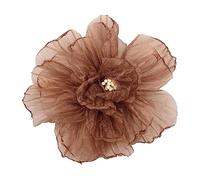 WKabnkn Fascia per capelli con fiori colorati in organza, nastro decorativo per matrimonio, fatto a mano, accessorio per abito in pizzo bianco, Misura unica, come descritto, come descritto