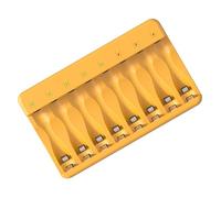 WKabnkn Il tipo C ha spinto il pacchetto della batteria della scanalatura 8 per le batterie 1.2V che caratterizzano il doppio tipo caricatore delle luci di condizione di colore C