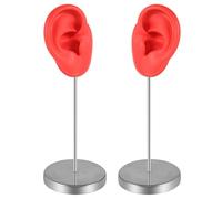 WKabnkn Modello realistico in morbido silicone per orecchie, pratico modello per la pratica dell'udito del manichino umano sinistro e destro, Misura unica, come descritto