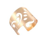 WKabnkn Moderno rombo in lega con motivi floreali in lega alla moda con intricati fiori e foglie per date design unico scavato fuori, Misura unica, come descritto