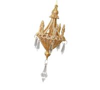 WKabnkn Paillettes scintillanti Acrilico Cristallo Lampadario Ornamento Infrangibile Albero di Natale Decorazione Per Mantelli Albero Finestra Festival Cristallo Ciondolo Stella