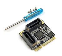 WKabnkn Piccolo PCIE al chip 6Gbps 6Gbps del regolatore ASM1061 della scheda di espansione dell'adattatore del porto SATA3.0 per l'espansione da tavolino