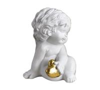 WKabnkn Statuetta in resina a forma di cuore angelico con cuore, romanticismo, statuetta di cherubino da tavolo, decorazione da tavolo per amanti e amici, statuetta con espressione d'amore