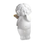 WKabnkn Statuetta in resina a forma di cuore angelico con cuore, romanticismo, statuetta di cherubino da tavolo, decorazione da tavolo per amanti e amici, statuetta con espressione d'amore