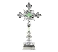 WKabnkn Statuette di reliquie a forma di crocifisso per decorazione cattolica