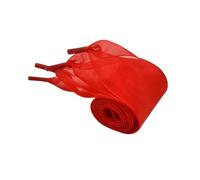 WKAIYUAN 1 paio di stringhe for scarpe in organza da donna lacci con fiocco piatto fiocco con fiocco scarpe di tela scarpe da ginnastica sneakers lacci sportivi(Red,140cm)