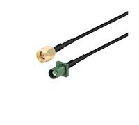 WKAIYUAN 1PC Fakra ZC spina maschio a SMA RG174 cavo adattatore di estensione antenna GPS RF coassiale pigtail for auto veicolo(SMA M to Fakra E M,50CM)