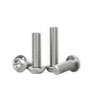 WKAIYUAN Bullone di sicurezza antifurto e antimanomissione M3 Torx a sei lobi con testa tonda e perno in acciaio inossidabile 304(12mm)