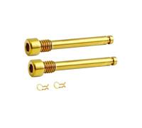 WKAIYUAN Bulloni for pastiglie freni a disco idraulici for bicicletta, inserti for perni di fissaggio in titanio, viti for pinze, perni di fissaggio, anelli elastici, accessori for bici(Gold)