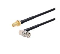 WKAIYUAN Cavo RG58 BNC maschio a spina SMA RG-58 50 Ohm RF Connettore adattatore Jumper Pigtail 0,5 M 1 M 2 M 10 M 20 M(SMA F to BNC M90,2M)