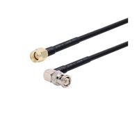 WKAIYUAN Cavo RG58 BNC maschio a spina SMA RG-58 50 Ohm RF Connettore adattatore Jumper Pigtail 0,5 M 1 M 2 M 10 M 20 M(RP SMA M to BNC M90,2M)