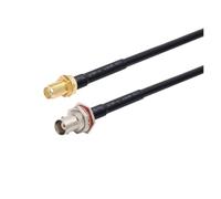 WKAIYUAN Cavo RG58 BNC maschio a spina SMA RG-58 50 Ohm RF Connettore adattatore Jumper Pigtail 0,5 M 1 M 2 M 10 M 20 M(SMA F to BNC WF,15M)