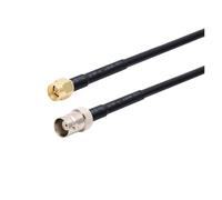 WKAIYUAN Cavo RG58 BNC maschio a spina SMA RG-58 50 Ohm RF Connettore adattatore Jumper Pigtail 0,5 M 1 M 2 M 10 M 20 M(SMA M to BNC F,2M)