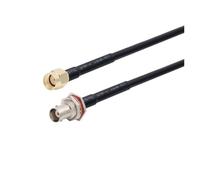 WKAIYUAN Cavo RG58 BNC maschio a spina SMA RG-58 50 Ohm RF Connettore adattatore Jumper Pigtail 0,5 M 1 M 2 M 10 M 20 M(RP SMA M to BNC WF,1M)