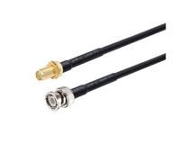 WKAIYUAN Cavo RG58 BNC maschio a spina SMA RG-58 50 Ohm RF Connettore adattatore Jumper Pigtail 0,5 M 1 M 2 M 10 M 20 M(SMA F to BNC M,25M)
