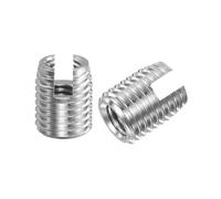 WKAIYUAN M2 M2.5 M3 M4 M5 M6 M8 M10 M12 M14 M16 Inserto for riparazione filettata in acciaio autofilettante Dado filettato scanalato(Stainless Steel,M16xM20x22 (2pcs))
