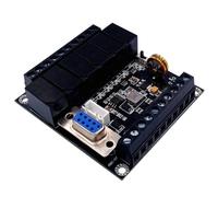 wkao Controller relè PLC Fx1N-14MR, funzionalità a 8 canali, layout PCB, processore rapido a 32 bit, standard microcontrollore industriale, affinità di programmazione Gx, monitoraggio in tempo reale