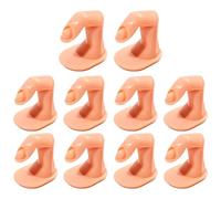 wkao Dito finto in plastica riutilizzabile per nail art, 10 pezzi per esercitarsi con le dita