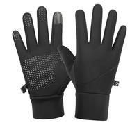 wkao Guanti touchscreen, guanti in nylon per il freddo, antiscivolo e impermeabili per SMS