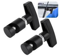wkao Kit di 2 clip di bloccaggio per cappa in alluminio, clip di blocco di supporto per sollevamento, supporti di fissaggio per aste ammortizzanti, strumenti di misurazione per spine
