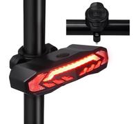 wkao Kit fanali posteriori con freno automatico e indicatori di direzione, telecomandati, ricaricabili, antifurto, impermeabili, 5 in 1