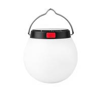 wkao Lanterna da campeggio a LED con ricarica solare e USB, luce portatile per tenda, lampada esterna calda, luce di emergenza sospesa, corpo rotondo