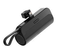 wkao Mini Power Bank da 5000 mAh, caricatore a capsula ad alta velocità da 20 W, USB-C e porte, design ultra compatto e pronto per i viaggi