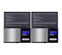 wkao Scala dei gioielli, scala portatile della tasca di Digital con capacità 200G/0.01G e 1Kg/0.1G per metalli, alimento, LCD, tara, modo