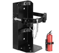 wkao Staffa per estintore da parete, supporto resistente per 10 estintori a secco/5 CO2, adatto per casa, garage, ufficio, camion