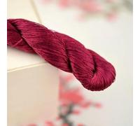 WKAOP Filo da Ricamo in Seta Filo interdentale Filato Punto Croce Fili di Seta Rosa Rossa Corallo Rosa Pesca Granato