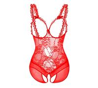 WKAYsIV Lingerie Sexydonna Hot Latex da Donna Sensuale a Rete, Mini Abito, Gonna, Camicia Notte Sexy, Biancheria con Corsetto, Taglia Unica XXXL XXL 0.99
