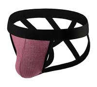 WKAYsIV Mutande Bianche Uomo Sexy String Tanga Perizoma Natale Uomini Hot Borat Mankini V-Strap Thong Elastici Maschile Compleanno Costume XXL 0.99