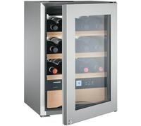 Liebherr Cantina vino a libera installazione WKes 653 con porta in vetro e telaio SmartSteel da 43 cm