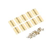 WKFBIFLY 10 pezzi Mini cerniere for ante di armadietti Accessori for mobili Portagioie Piccola cerniera decorativa for armadietti Compatibile con mobili Con vite 30x21mm