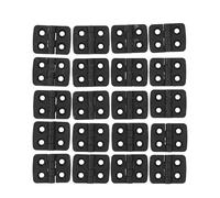 WKFBIFLY 10pc/20pc Cerniere Set Piccolo ABS di Plastica Nero 4 millimetri Porta Finestra Cuscinetto Testa Cabinet Fissazioni Accessori Hardware for Mobili(20pcs)