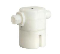 WKFTKPAND Valvola a galleggiante automatica integrata da 1/2" con ingresso laterale, valvola di controllo del livello dell'acqua in plastica PP per serbatoio dell'acqua solare, torre e piscina.