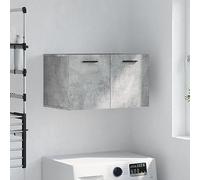 WKIEQACO Armadi e armadietti, armadietti e cassaforte, armadietto da parete, grigio cemento, 60 x 36,5 x 35 cm, legno ingegnerizzato