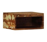 WKIEQACO Armadi e stoccaggio,Armadi e rack di archiviazione multimediali,Mobile TV a parete 40x30x19 cm in legno massello recuperato