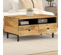 WKIEQACO Casa & Giardino,Mobili-Tavolino 80x54x40 cm Legno Massello Mango