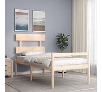 WKIEQACO Letto Senior senza materasso 90x200 cm in legno masselloLetti & Accessori Letti & Telai letto