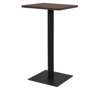 WKIEQACO Tavoli, tavoli da cucina e sala da pranzo, tavolo da bistrot in frassino scuro, 60 x 60 x 107 cm