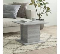WKIEQACO Tavolini, Tavoli d'accento, Tavolini da caffè, Tavolino Sonoma Grigio 55.5x55.5x40 cm Legno Ingegnerizzato