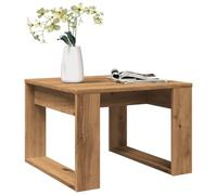 WKIEQACO Tavolini, tavolini d'accento, tavolini, tavolino in rovere artigianale 50 x 50 x 35 cm in legno ingegnerizzato