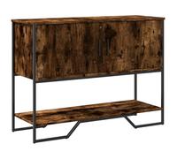 WKIEQACO Tavolo consolle in rovere fumé 100 x 35 x 74,5 cm tavoli in legno ingegnerizzato tavoli d'accento tavolini