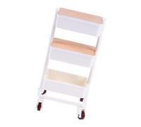 Wkldjf 1/12 Scala Dollhouses Miniature Pushcart Mobili Fingere Gioco Casa di Bambole Trolley Modello per Mobili in Legno